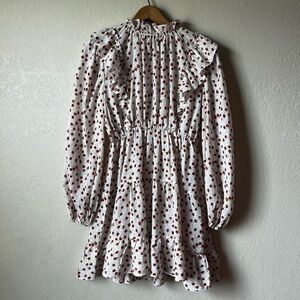 Nasty Gal Cream & Orange Combo Floral Dress